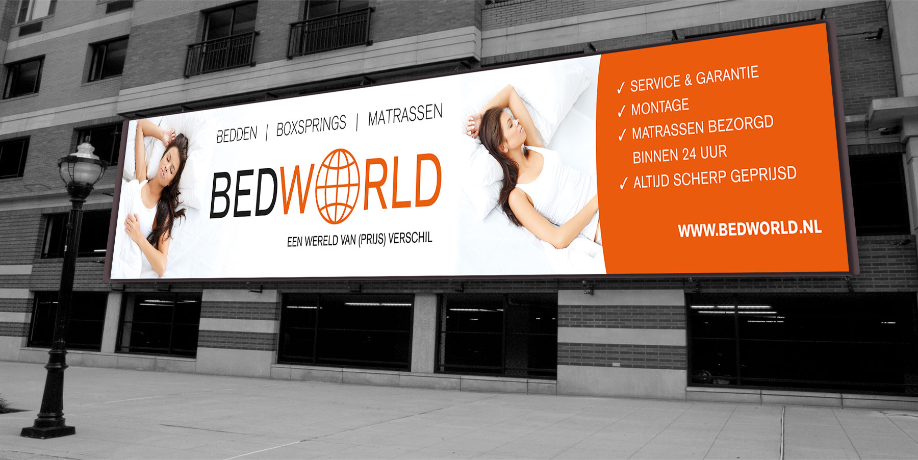 BedWorld Amsterdam, Bedworld, Studio Kaboem!, Zoetemelk Media Services, Bannier 20 meter,