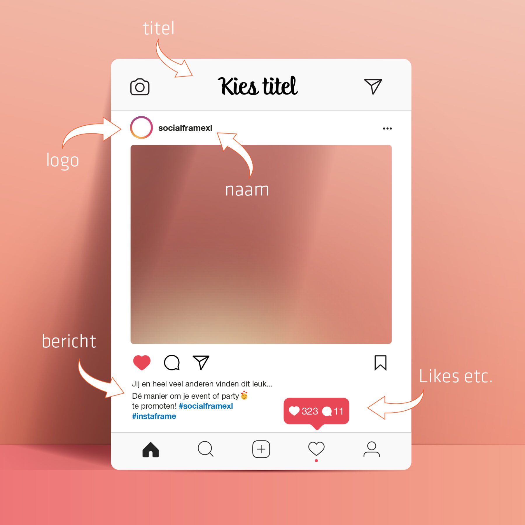 Instagram frame maken - Social media frame maken