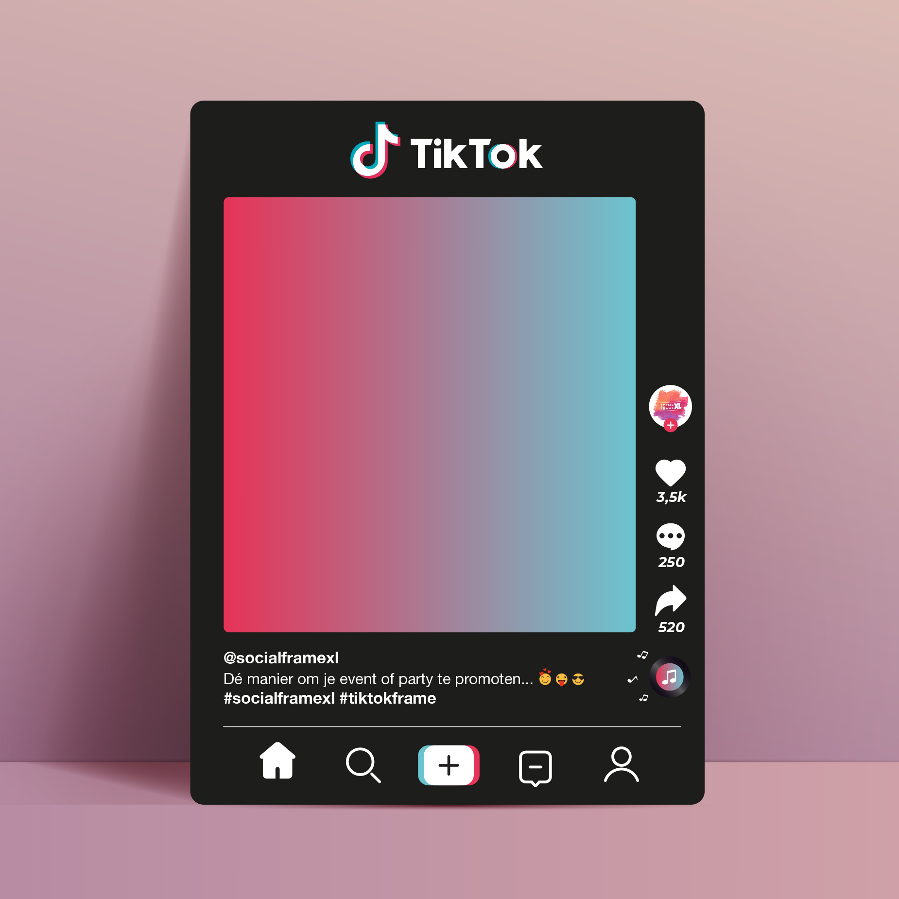 TikTok frame maken - Social media frame maken