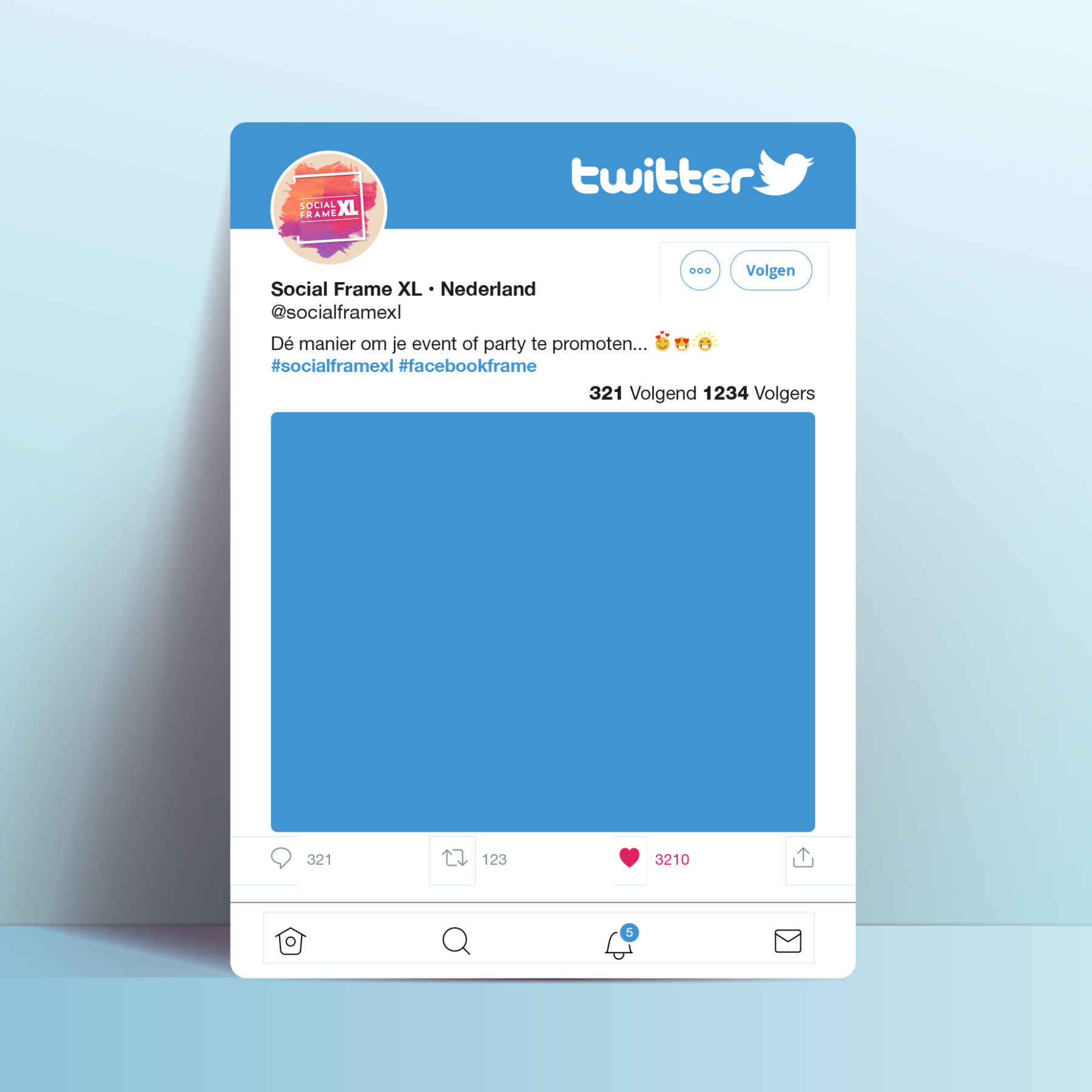 Twitter frame maken - Social media frame maken