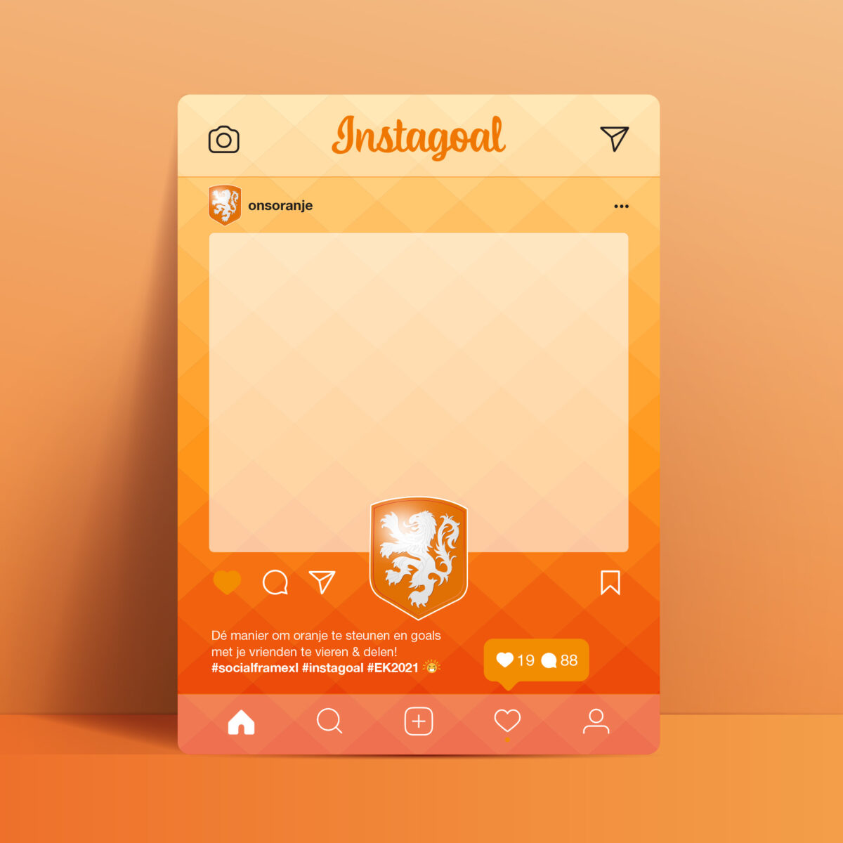 Social Media Frame maken Social Media bord maken